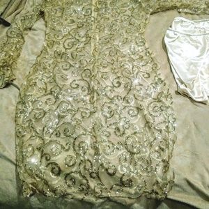 Gold Glitter Dress
